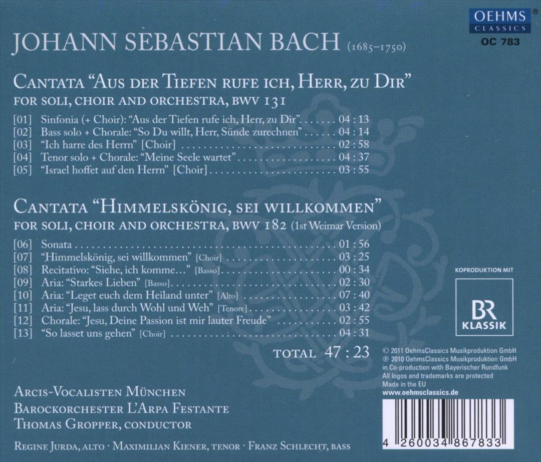Bach: Cantatas BWV 131 & 182 cover art
