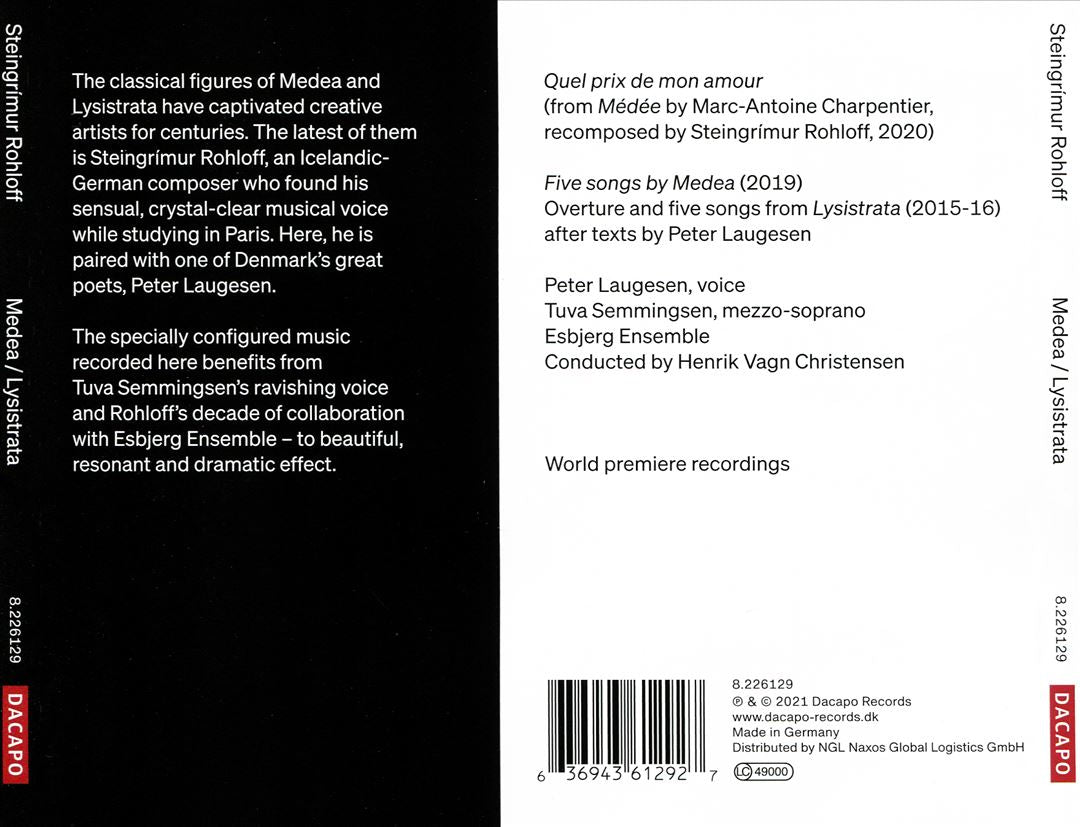 Steingrímu Rohloff: Medea; Lysistrata cover art