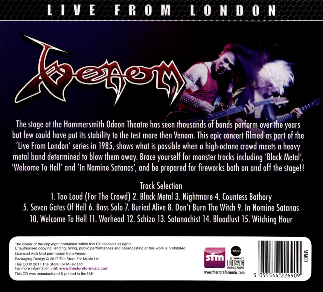 Live from London cover art