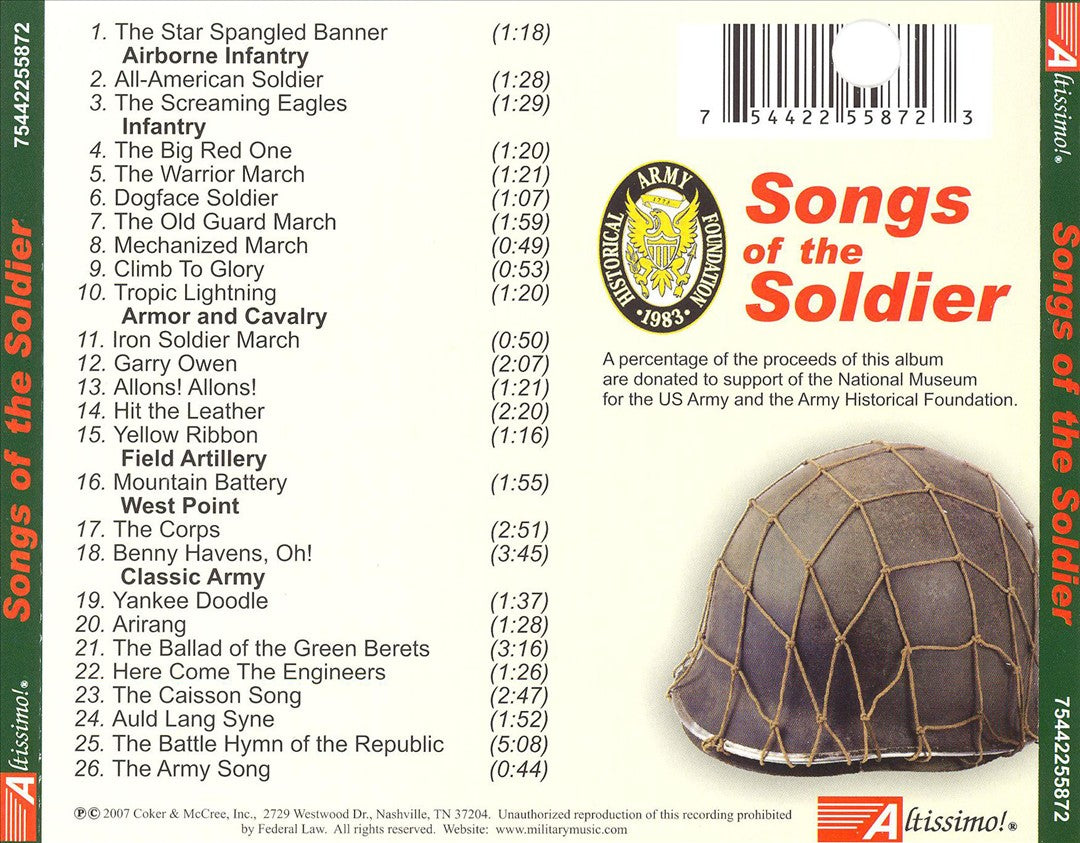 Songs of the Soldier: 26 Time Honored Classics cover art