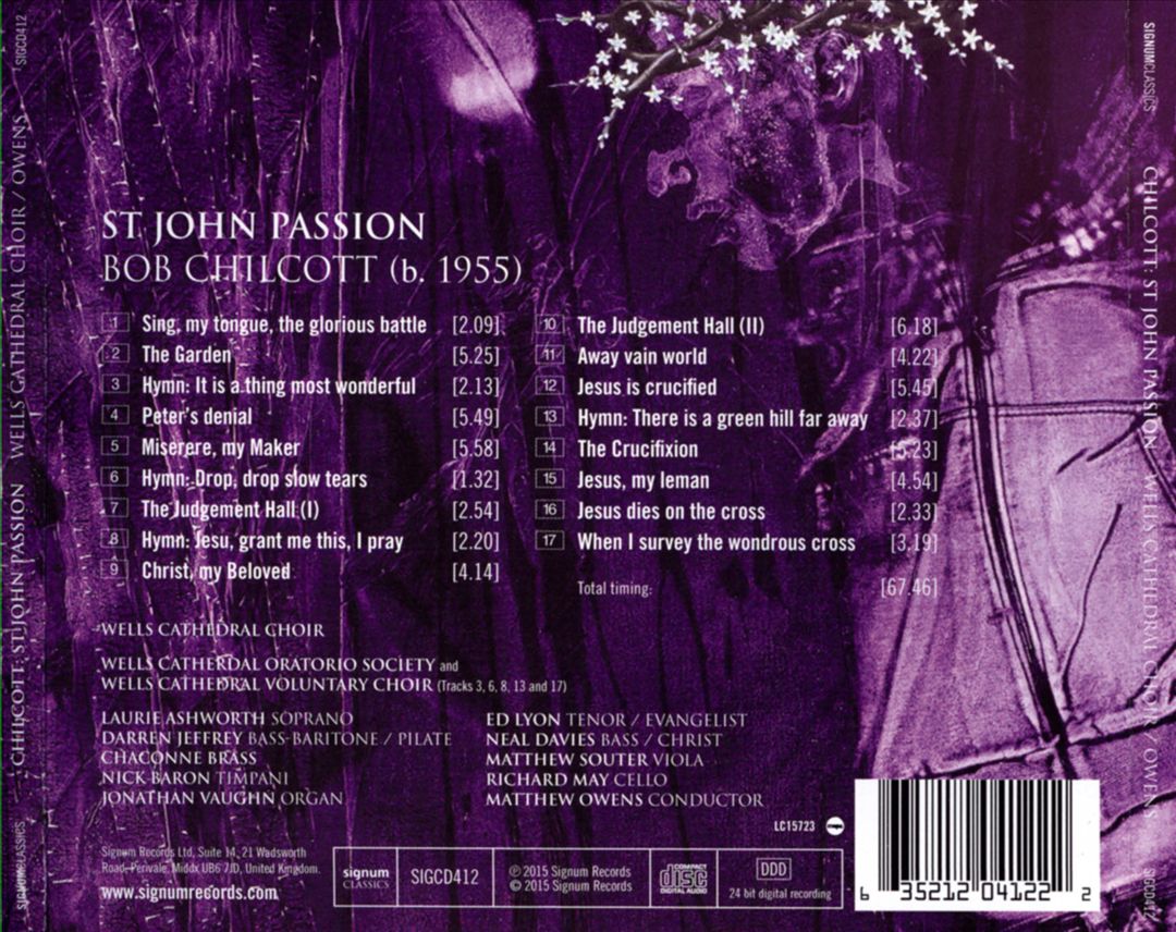 Bob Chilcott: St. John Passion cover art