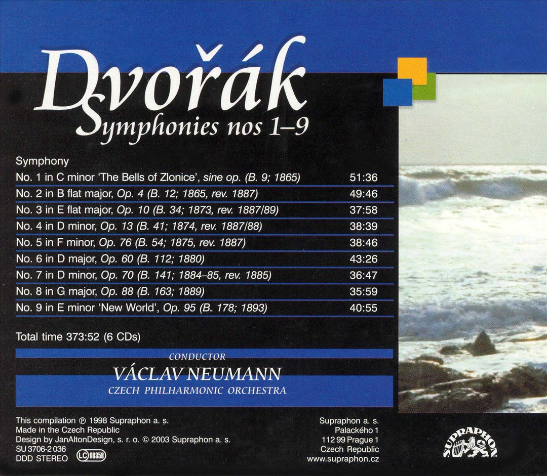 Dvorák: Symphonies Nos. 1-9 [Box Set] cover art