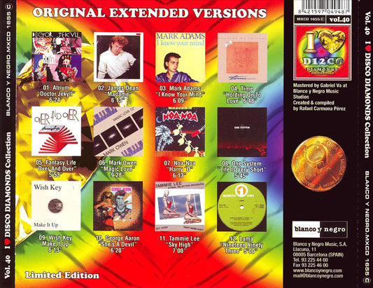 I Love Disco Diamonds, Vol. 40 cover art