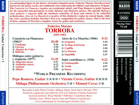 Federico Moreno Torroba: Guitar Concertos, Vol. 1 cover art