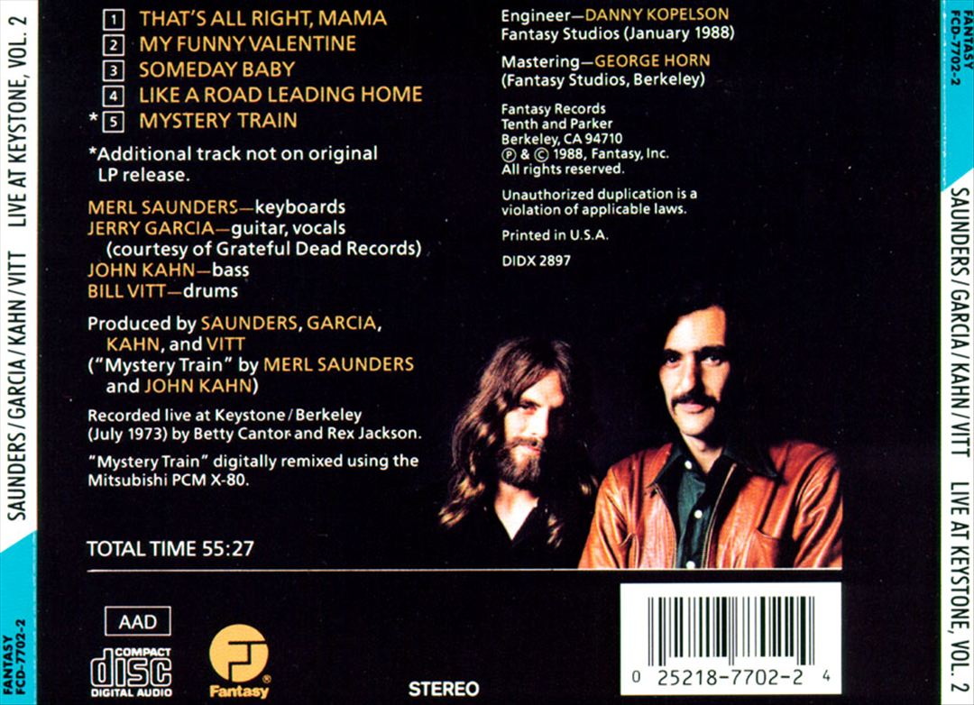 Live at Keystone, Vol. 2 cover art