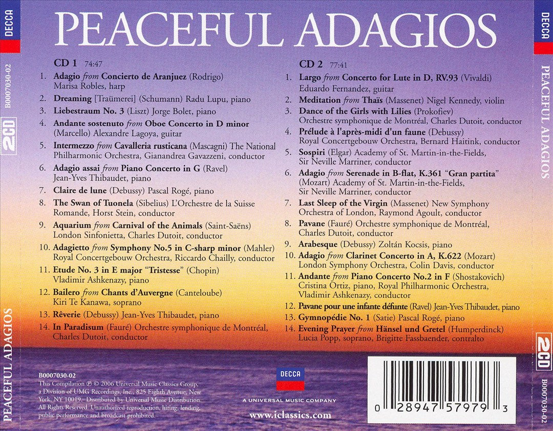 Peaceful Adagios cover art