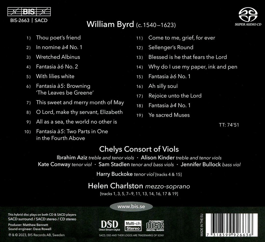 Honour of William Byrd cover art