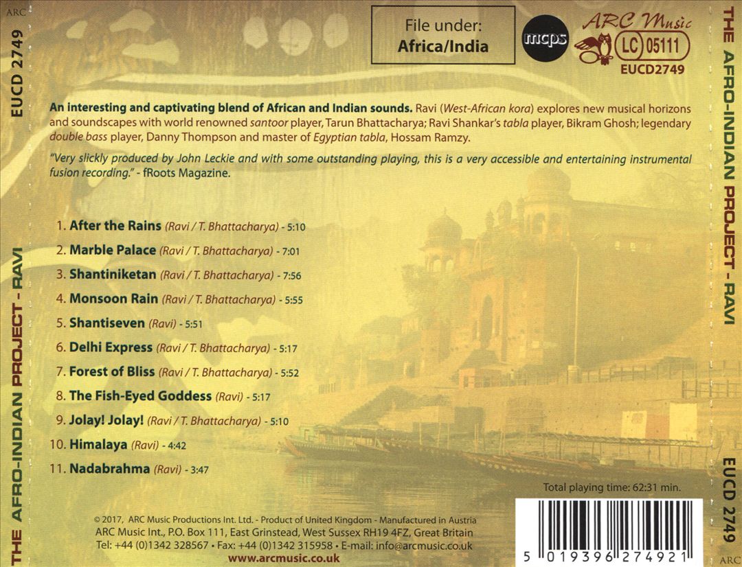 Afro-Indian Project: Travels with the African Kora in India cover art