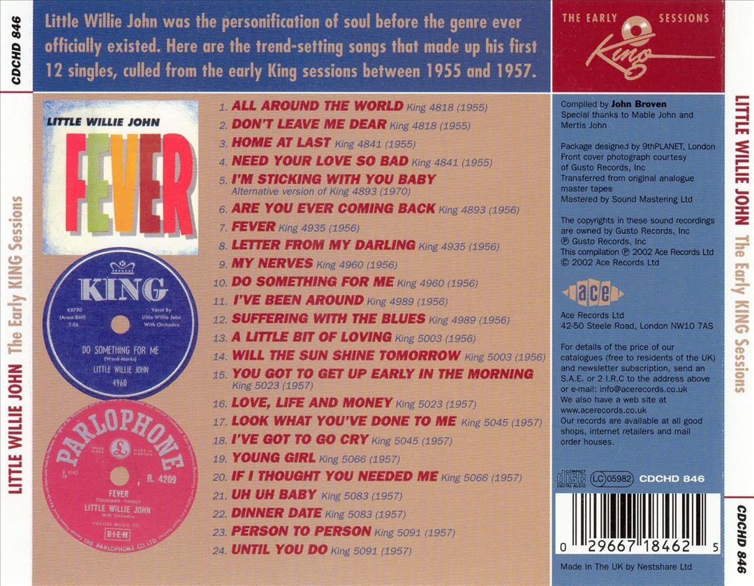Early King Sessions cover art