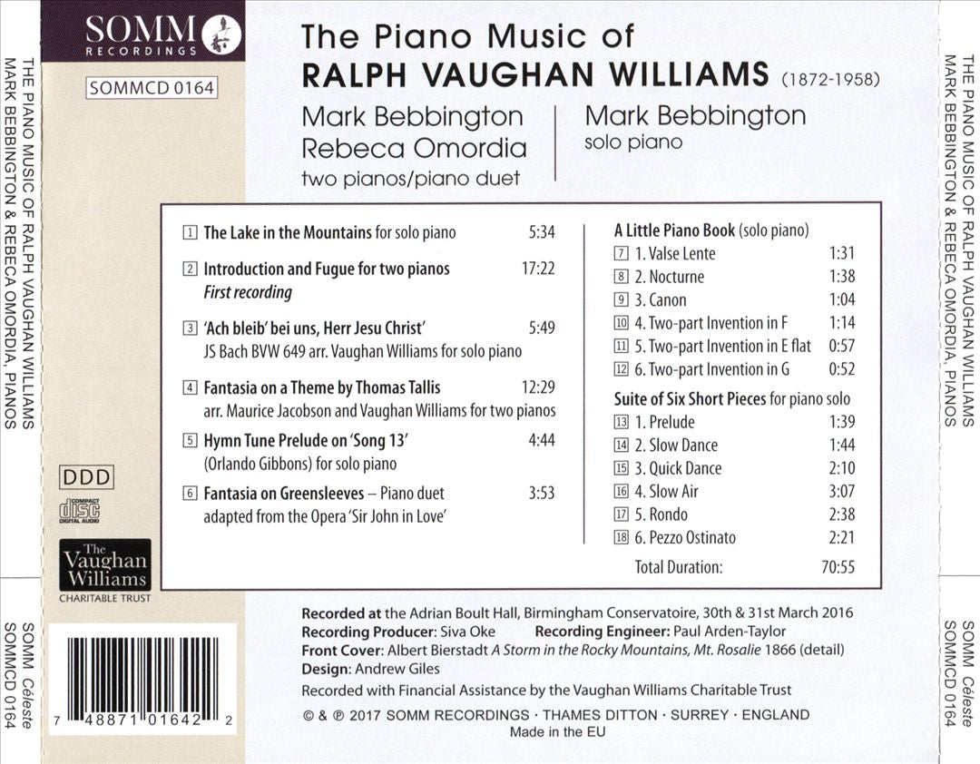 Piano Music of Ralph Vaughan Williams cover art
