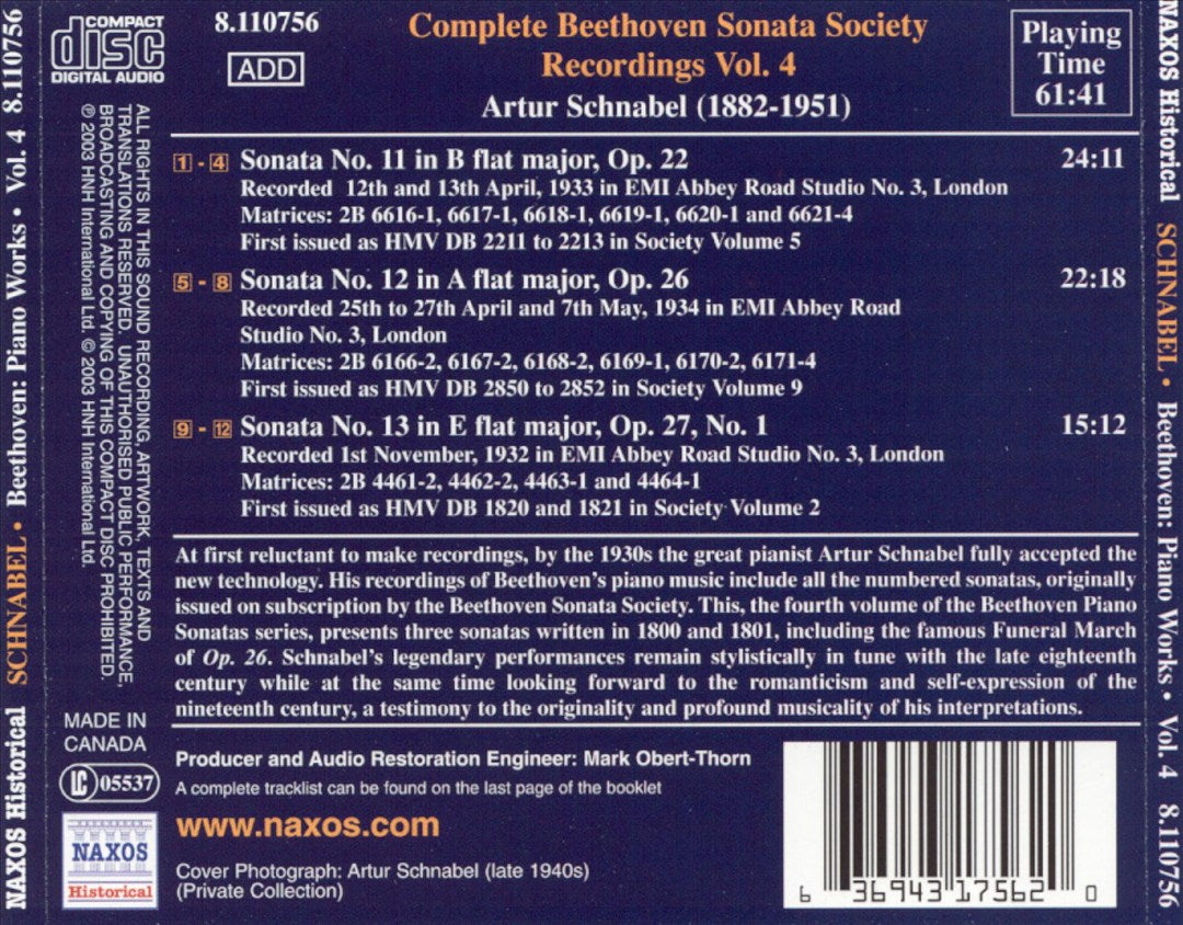 Beethoven: Piano Works, Vol. 4 cover art