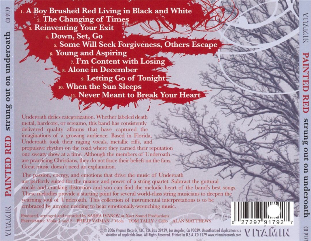 Painted Red: Strung out on Underoath cover art