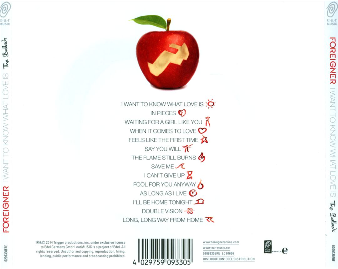 I Want to Know What Love Is: The Ballads cover art
