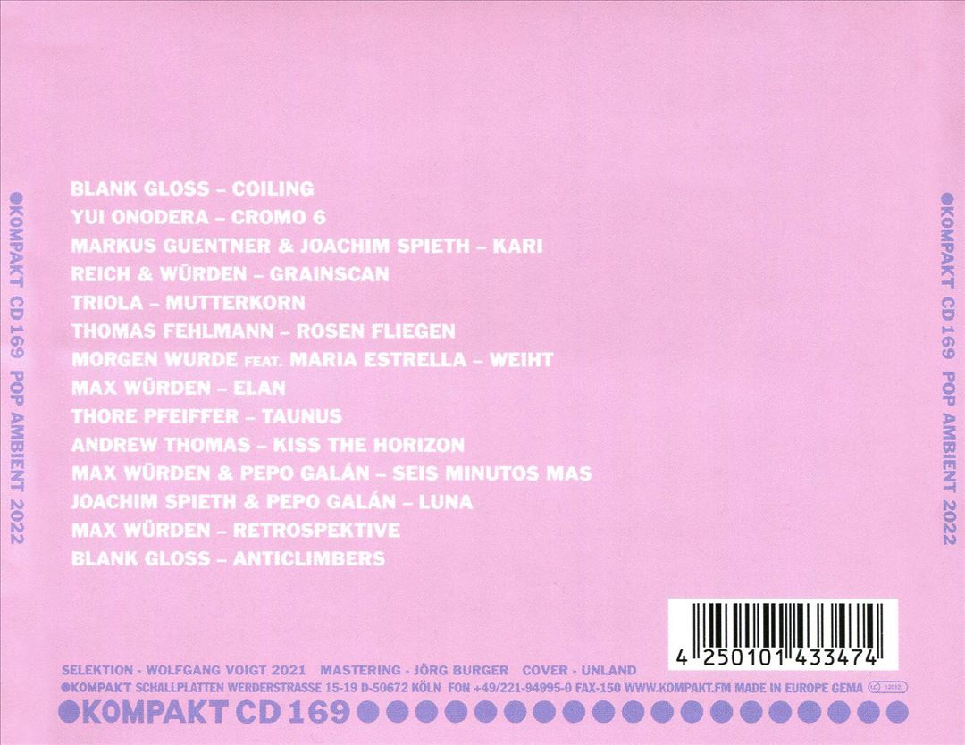 Pop Ambient 2022 cover art