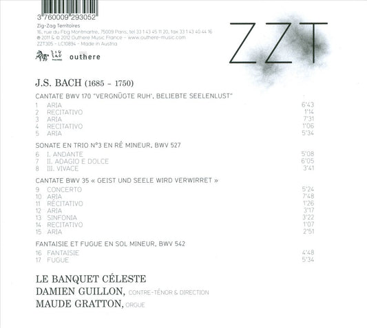 Bach: Cantates BWV 170 & 35 cover art