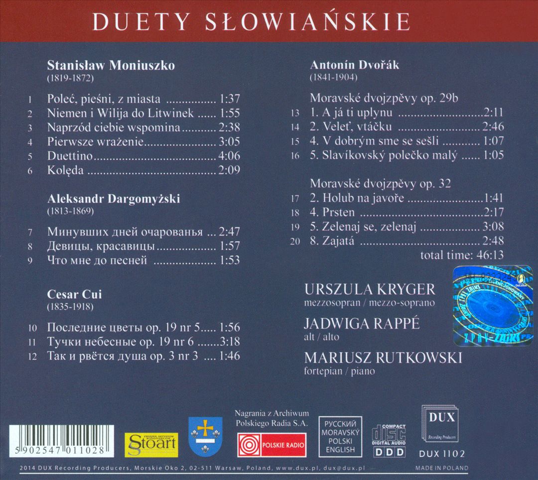 Slavonic Duets cover art