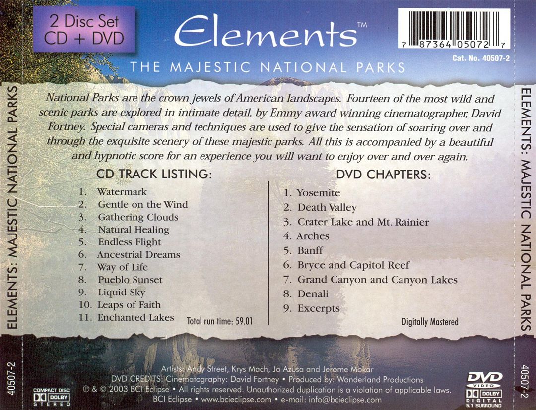 Elements: The Majestic National Parks cover art