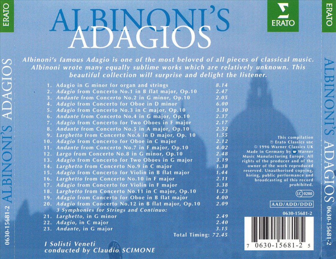 Albinoni's Adagios cover art