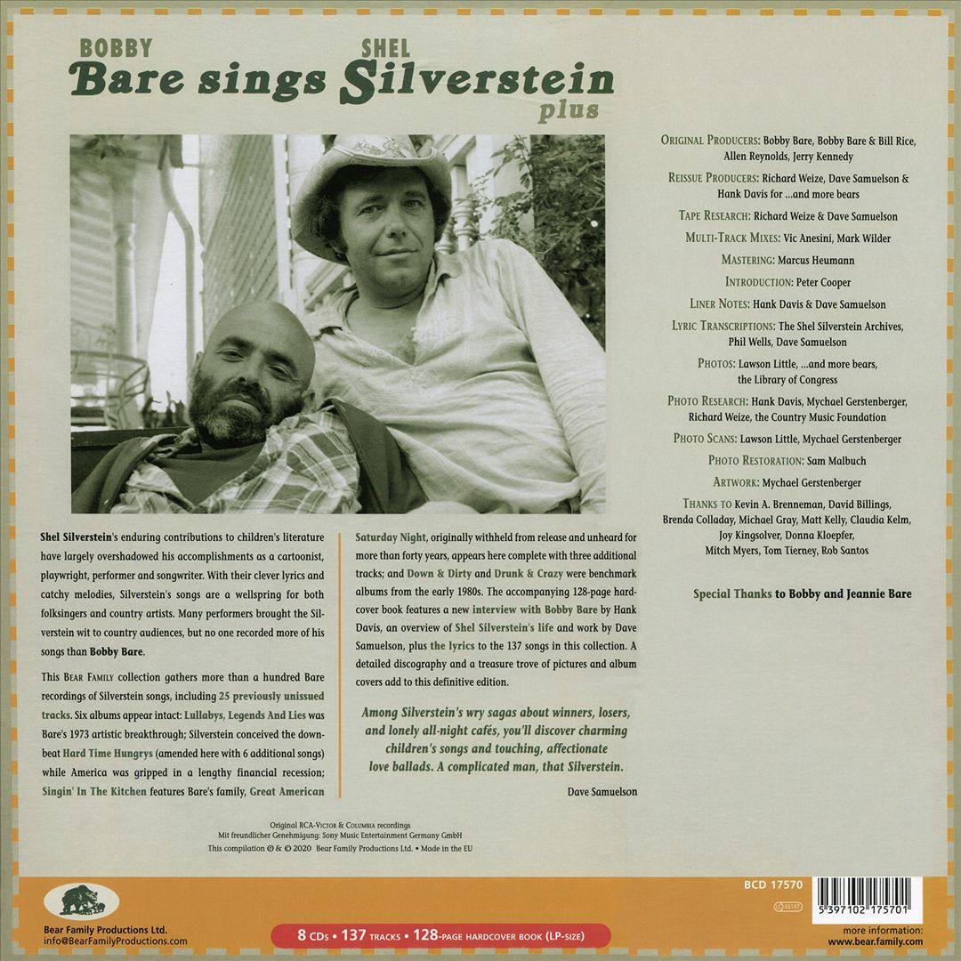 Sings Shel Silverstein Plus cover art