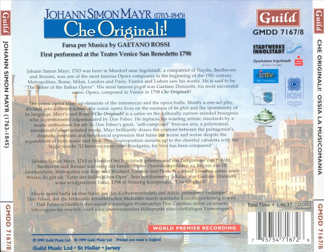 Mayr: Che Originali! cover art
