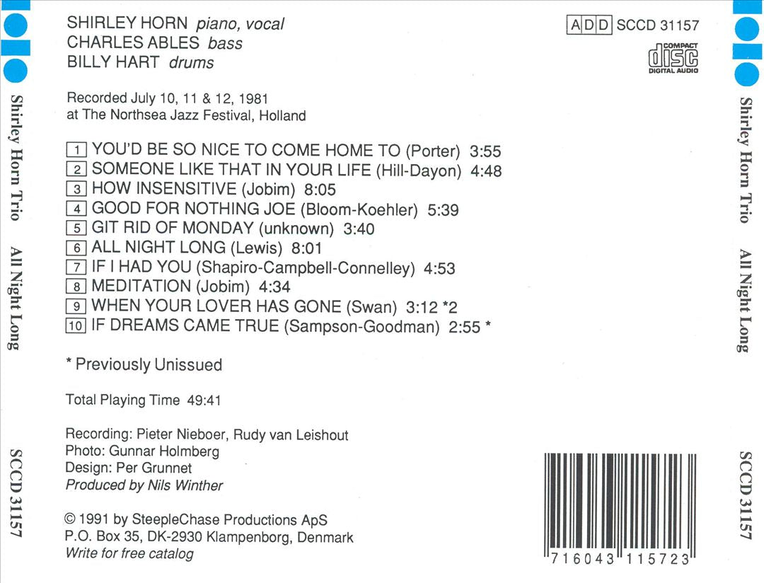 All Night Long cover art
