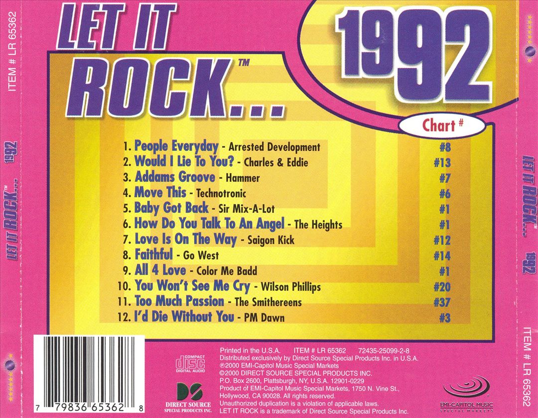 Let It Rock 1992 cover art