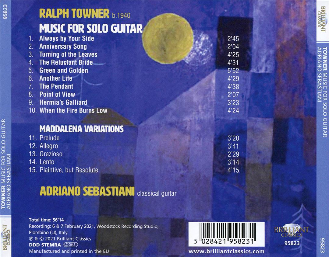 Ralph Towner: Music for Solo Guitar cover art