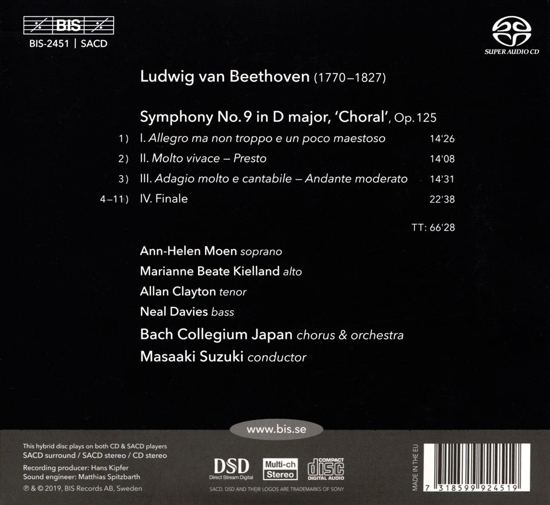 Beethoven: Symphony No. 9 cover art