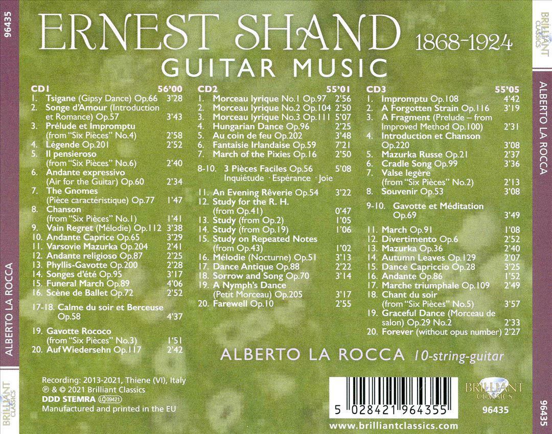 Ernest Shand: Guitar Music cover art