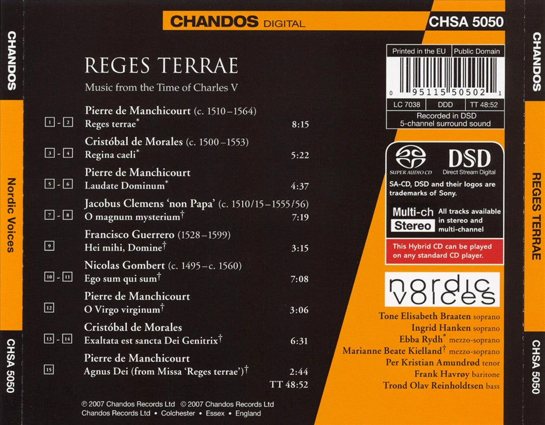 Reges Terrae: Music from the Time of Charles V cover art