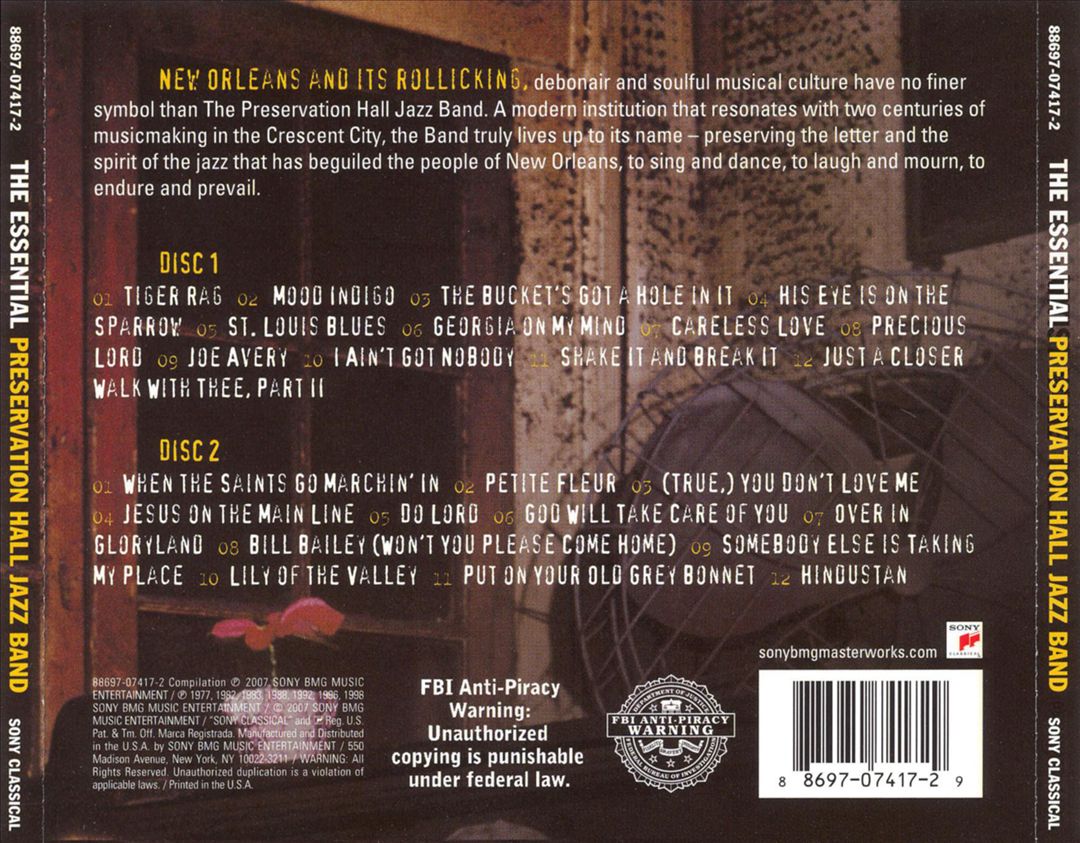 Essential Preservation Hall Jazz Band cover art