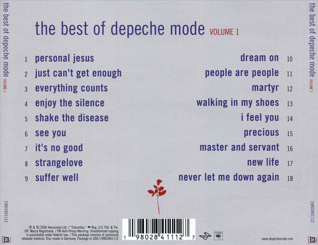 Best of Deepeche Mode, Vol. 1 cover art