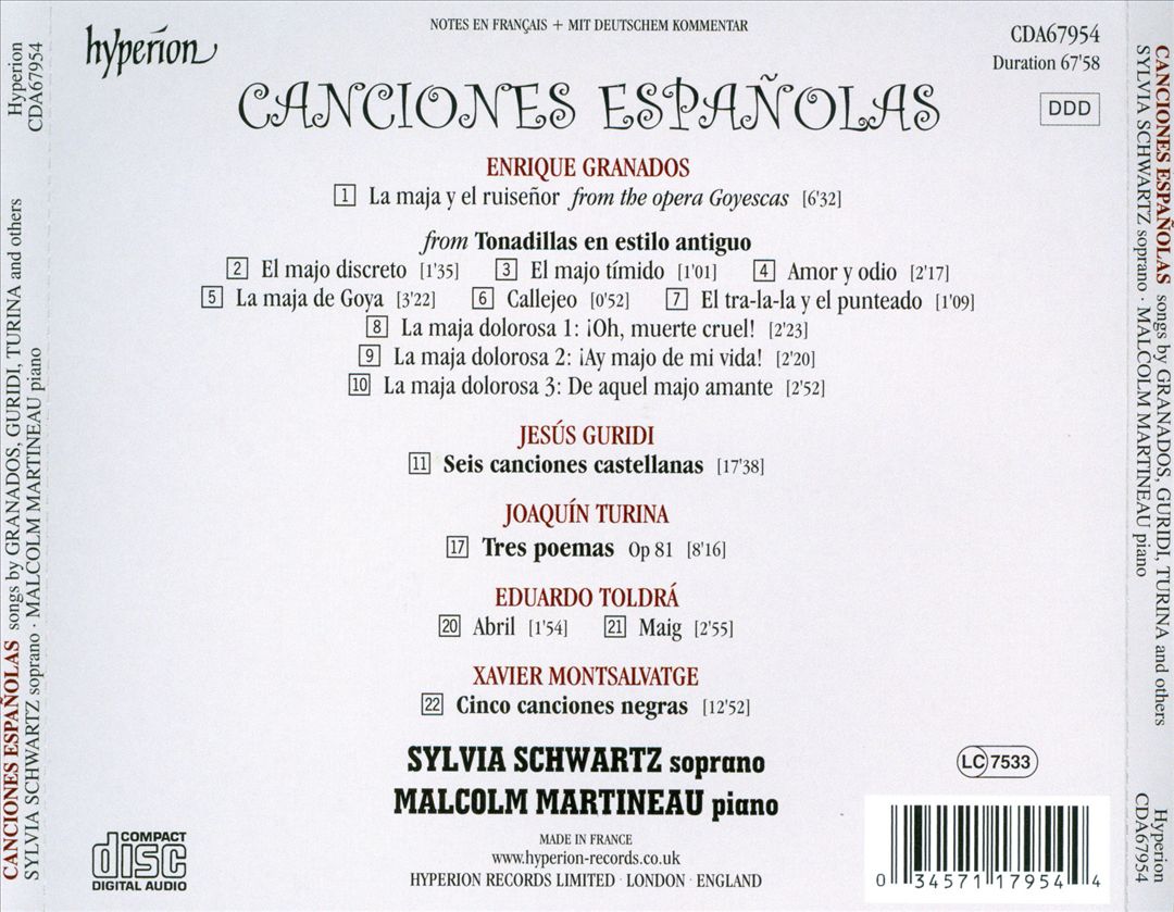 Canciones Españolas cover art