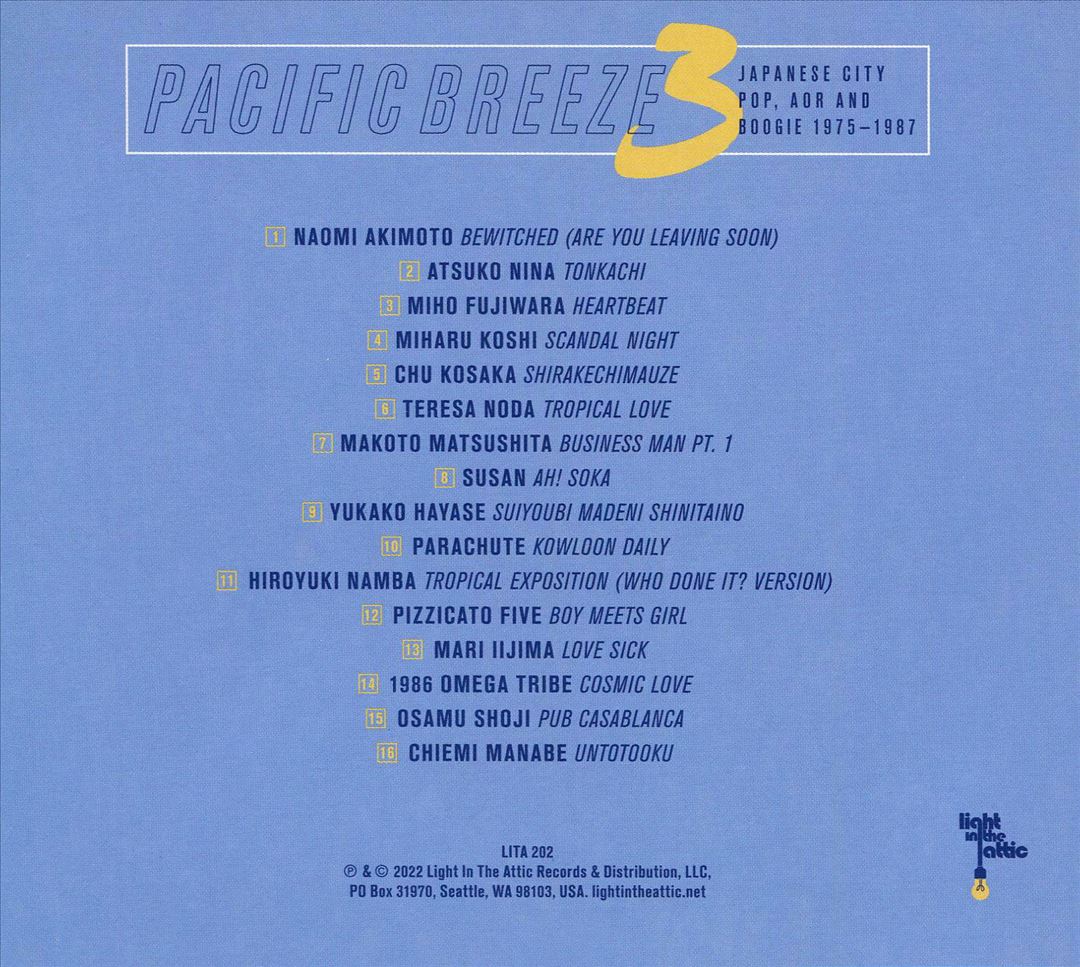 Pacific Breeze 3: Japanese City Pop, AOR & Boogie 1975-1987 cover art