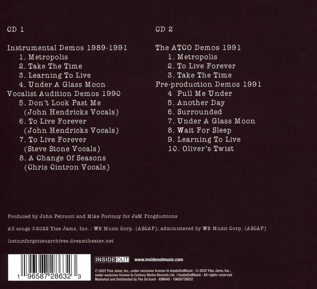 Lost Not Forgotten Archives: Images and Words Demos 1989-1991 cover art