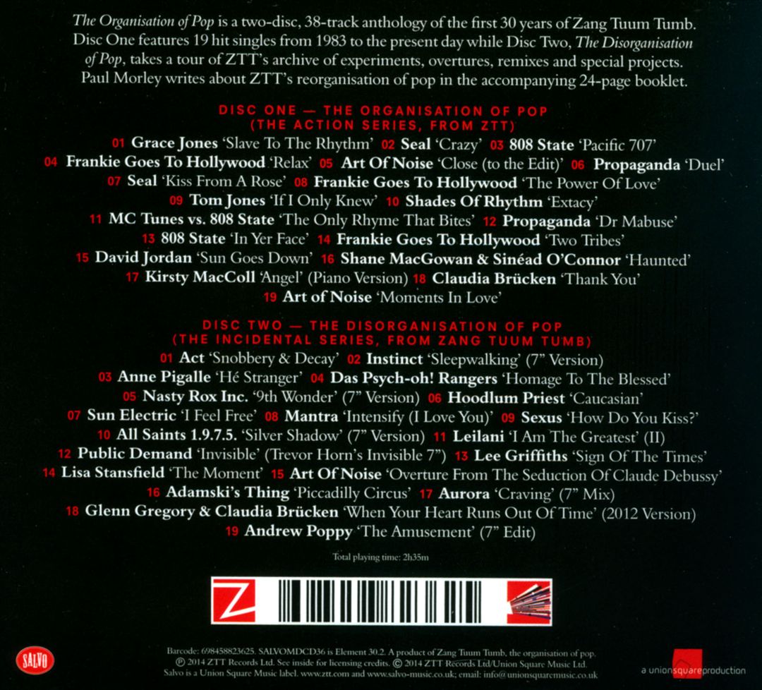 Organisation of Pop: 30 Years of Zang Tuum Tumb cover art