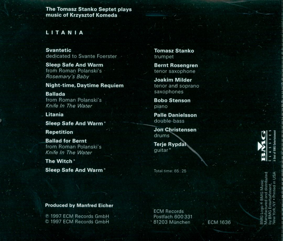 Litania: The Music of Krzysztof Komeda cover art