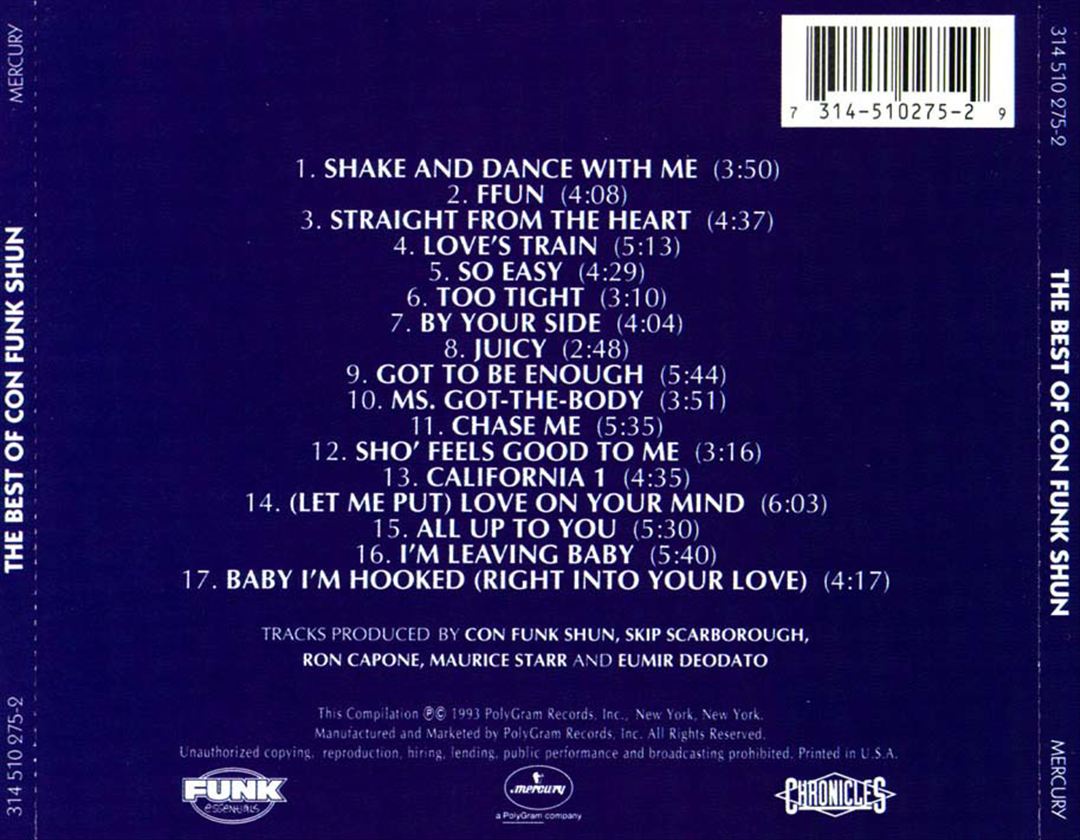 Best of Con Funk Shun cover art