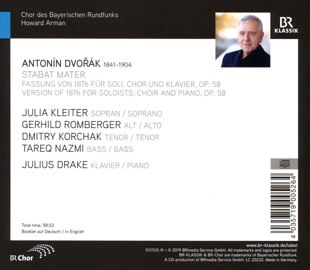 Dvorák: Stabat Mater cover art