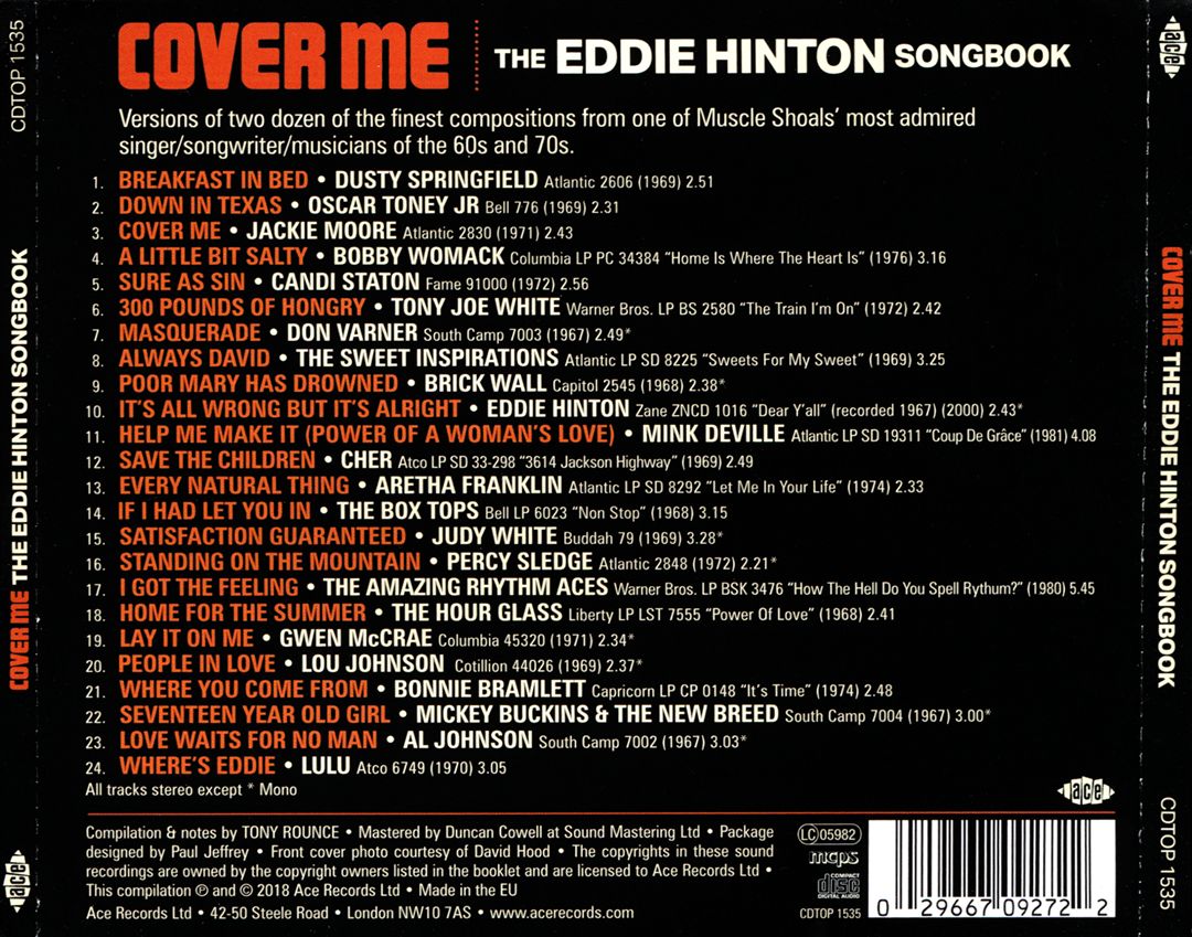 Cover Me: The Eddie Hinton Songbook cover art