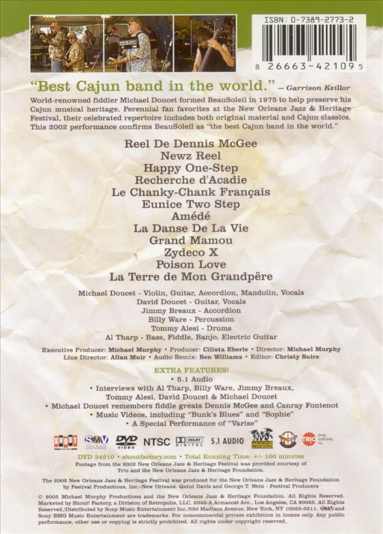 Beausoleil: Live From the New Orleans Jazz & Heritage Festival cover art