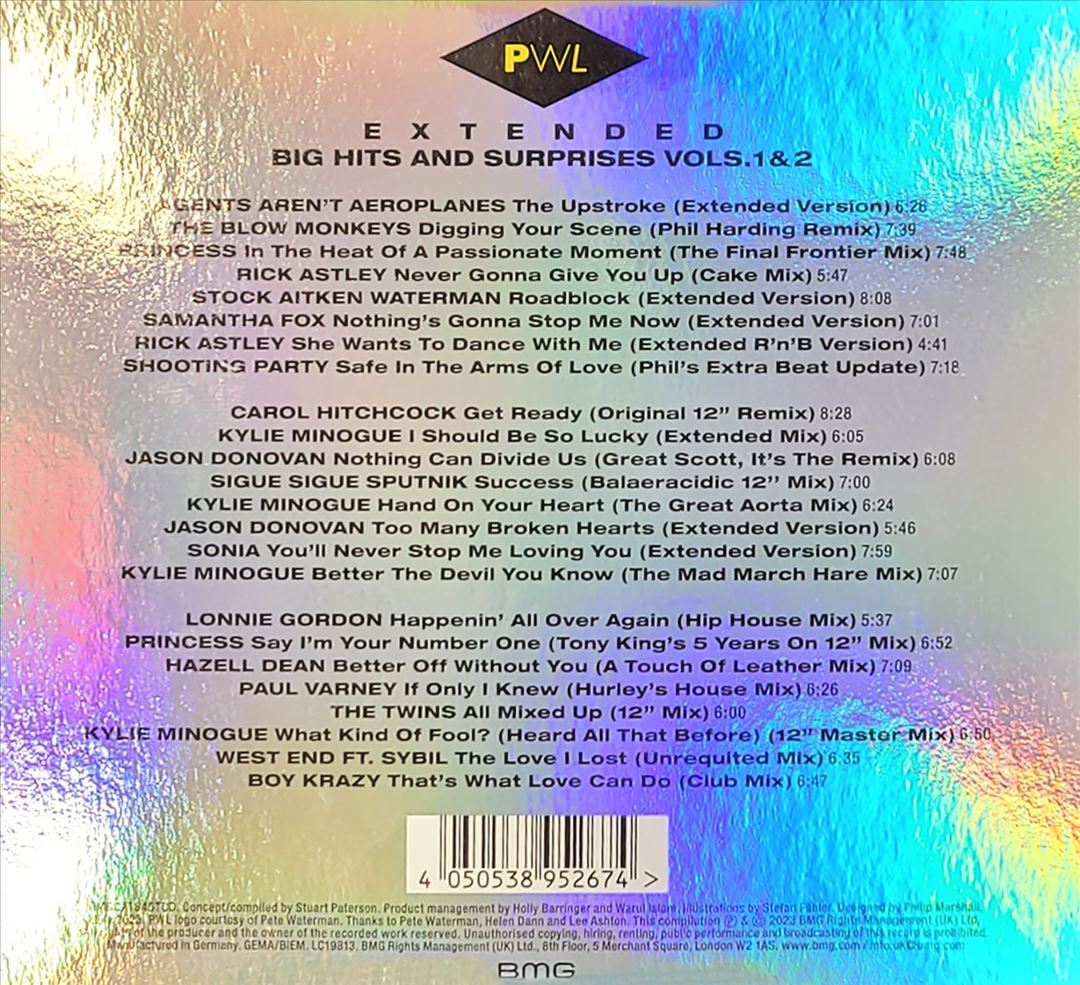 PWL Extended: Big Hits & Surprises, Vols. 1-2 cover art