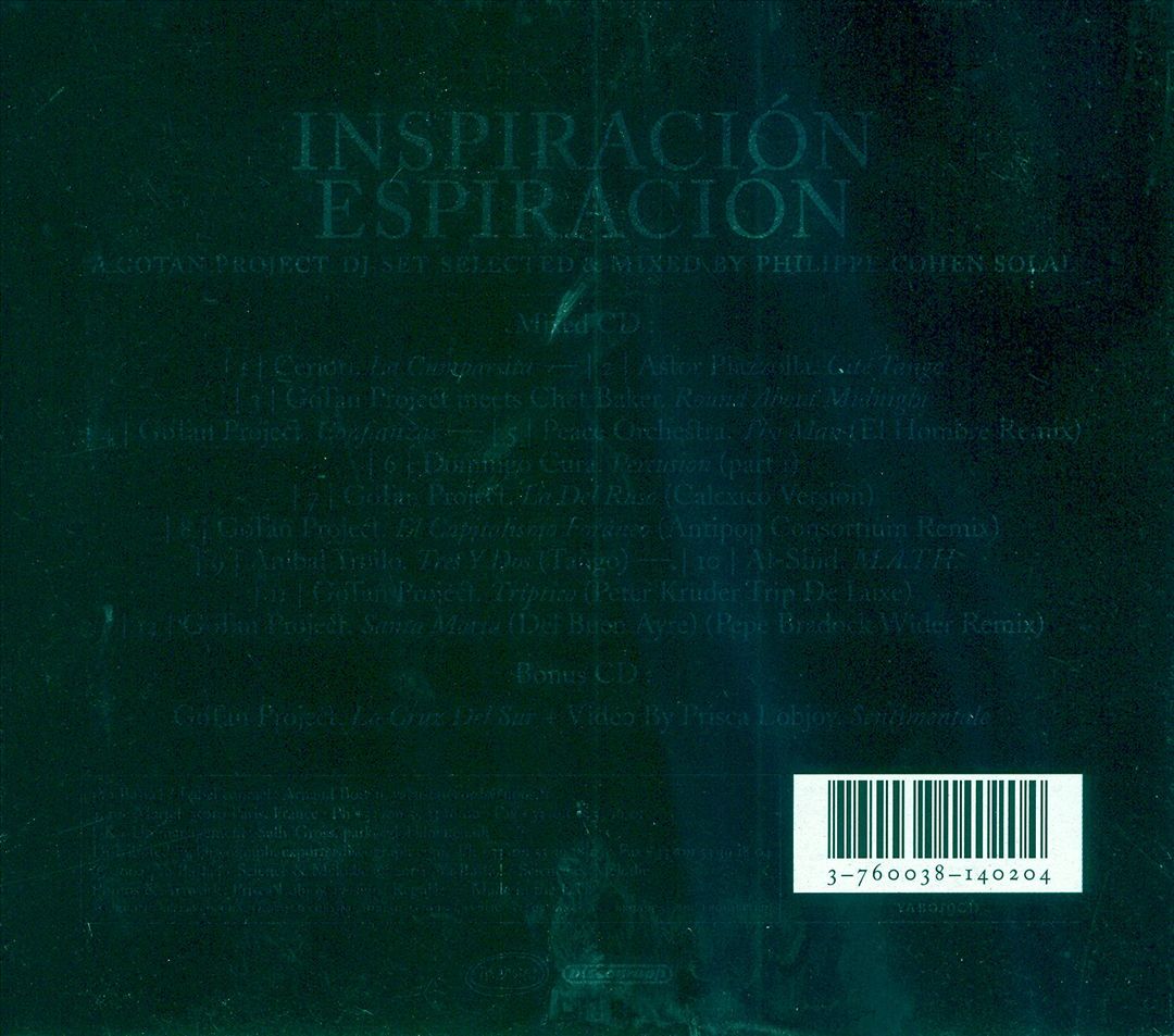 Inspiracion, Espiracion cover art
