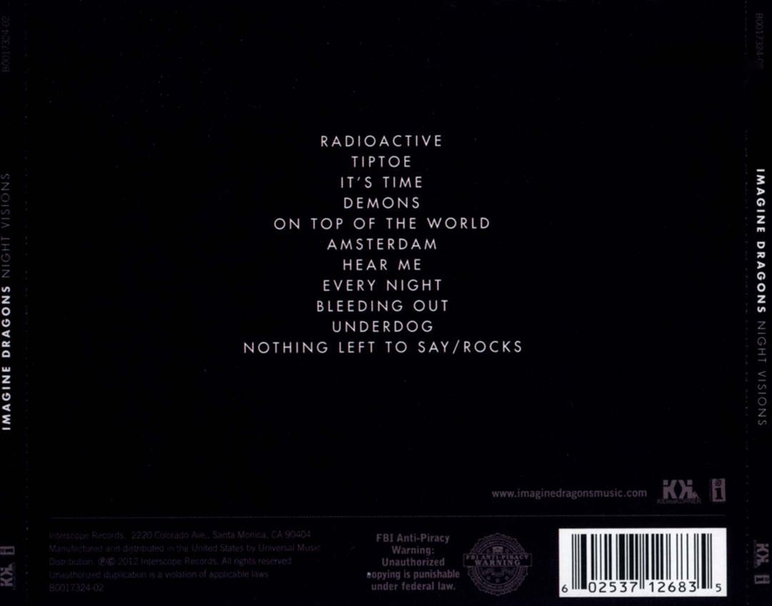 Night Visions cover art