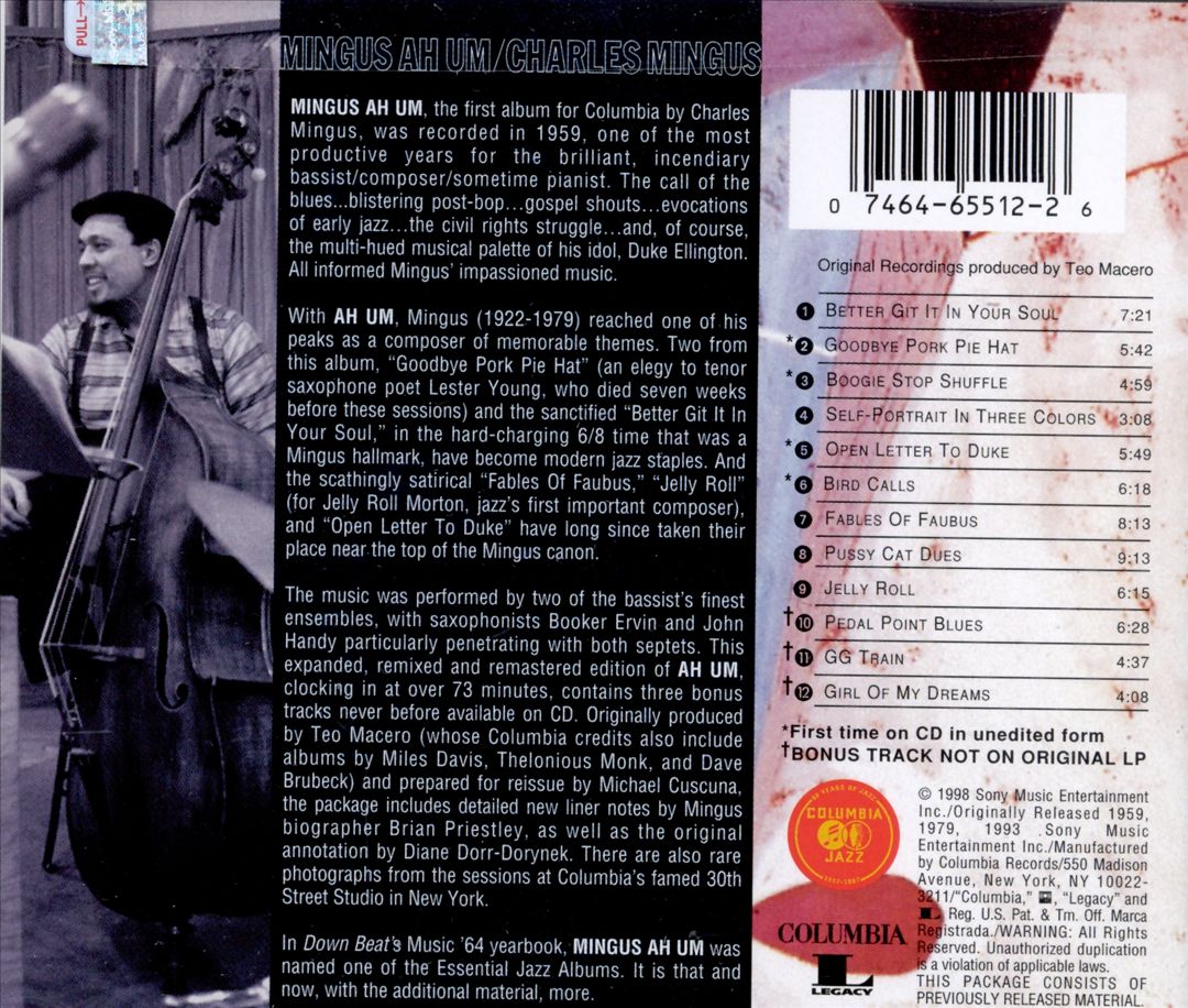 Mingus Ah Um cover art
