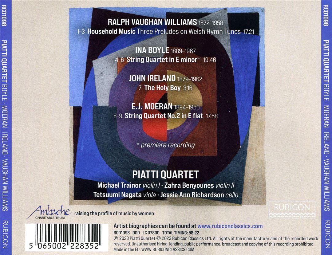 Boyle, Moeran, Ireland, Vaughan Williams cover art