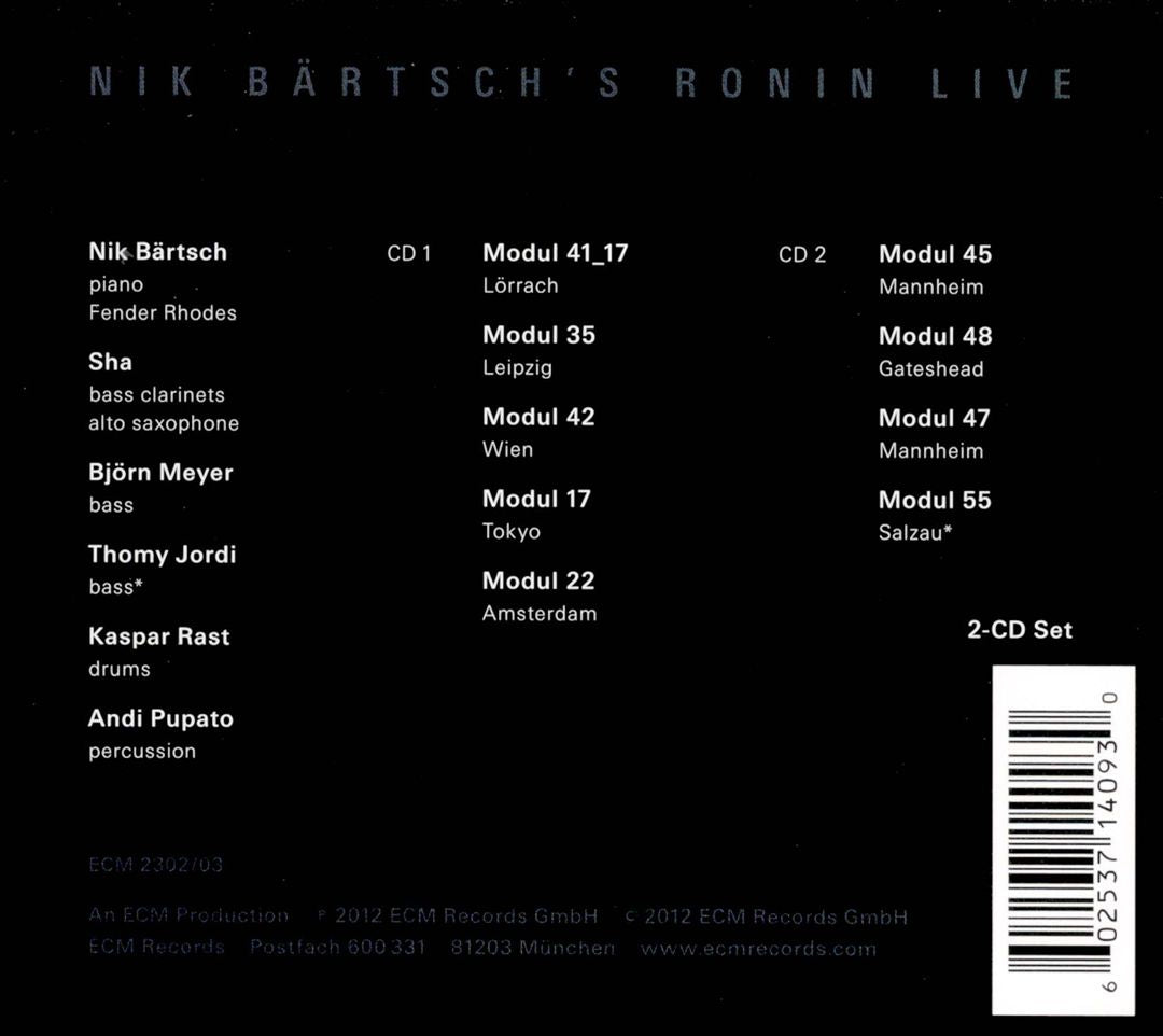 Ronin Live cover art