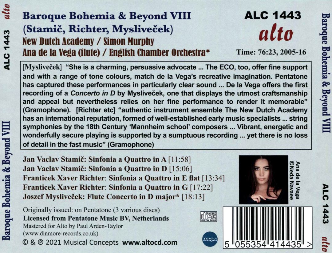 Baroque Bohemia & Beyond VIII: Myslivecek, Stamic, Richter cover art