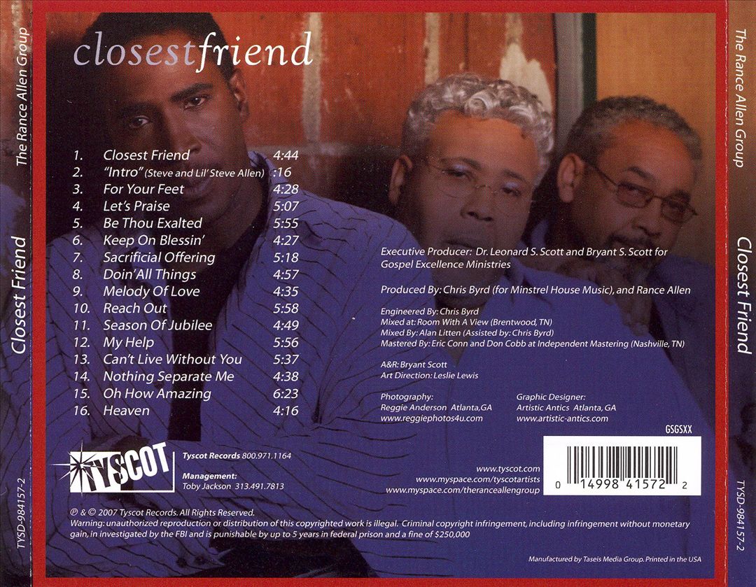 Closest Friend cover art