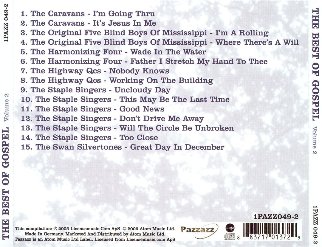 Best of Gospel, Vol. 2 [Pazzazz] cover art